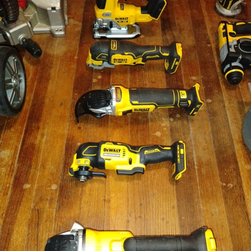 13 power Tools 6 batteries 3 chargers